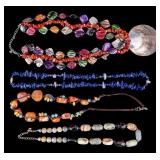 Turquoise, Lapis, and Stone Necklaces