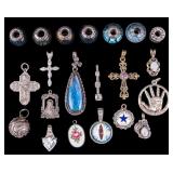 Sterling Cross Pendants, Pandora and Other Charms