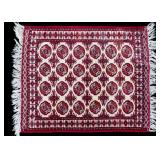 Hand-Knotted Turkman Rug