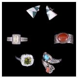 Richard Begay Navajo and Other Sterling Jewelry