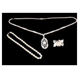 Vintage Carved Bone Jewelry