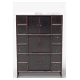 19th C Korean 3-Story Book Chest / Cabinet