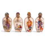 Chinese Reverse Painted Glass Snuff Bottles