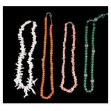 Coral and Other Necklaces