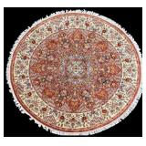 Persian Tabriz Round Rug ~ 6