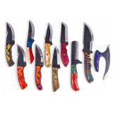 Artisan Handmade Knives, Various Forms (10pc)