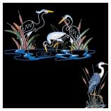 Contemporary Shore Bird Metal Wall Art