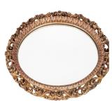 Large Oval Gilt Wood Mirror ~4