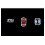 Antique Sterling Rings (3)