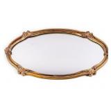 Oval Gold Tone "Majestic" Mirror