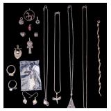 Sterling Pendants, Charms, and Rings