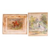 19th C Watercolor on Paper Paintings (2)