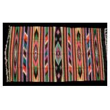 Flat-Woven Multicolored Kilim w/ Wall Rod