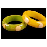 Polka Dot Bakelite Bangles