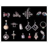 Sterling Silver Earrings, Charms, & Pendants