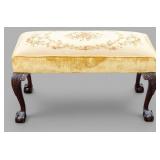 19C Upholstered Window Bench