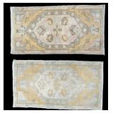 2 Small Turkish Area Rugs / Mats