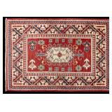 Wool Kazak Area Rug