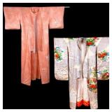 Japanese Furisode and Iromuji Silk Kimono