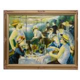 O/c  Artist Rendition of Boating Party, Renoir