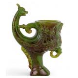 Chinese Green Hardstone Wine Cup
