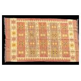 Hand-Woven Wool Jute Kilim Rug