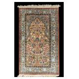 Handmade Oriental Silk Prayer Rug