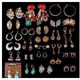 Vintage Designer and Other Costume Earrings