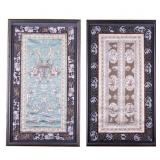 Chinese Framed Silk Embroidery Panels