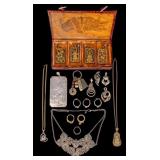 Chinese Hardstone and Other Costume Jewelry