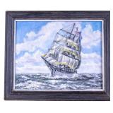 L. Natali 1979 Oil on Canvas Tallship