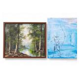 Oil on Canvas Landscape & Modern Painting