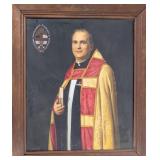 MC Painting Portrait of 19th C Priest