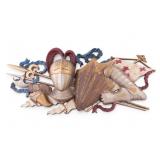 Vintage 2.5' W Knights Armor Wall Plaque