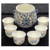 Asian Blue & White Porcelain Grouping (7 Pc)
