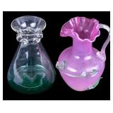 Pair of Hand Blown Art Glass Vases