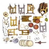 Early Clock Parts, Movements, Faces