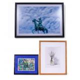 2 Hobgood-Lemmo Prints + Mona Lisa Collage
