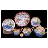 Vintage Japanese Lusterware, Signed Kutani Plate