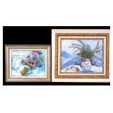 Vintage Floral Still Life Paintings (2)