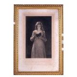 19th C Meditation Etching- P.H. Eichens (1813-86)