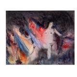 1958 Irma Bolley W/C Painting of Nude