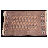 Vintage Hand-Knotted Bohkara-Style Rug