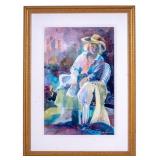Watercolor Portrait by Shelly Jordan (Am 20th C)