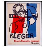 Fernand Leger 1955 Litho Exhibition Poster