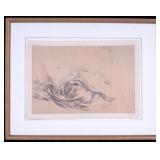 Vintage Glicee Reproduction Print on Canvas