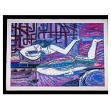 Signed Adrian Wong Shue Songbird Serigraph, Arches