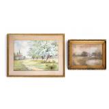 Watercolor and Pastel Cottage Art