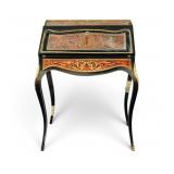 Antique 19C Boule Ladies Drop-Front Desk