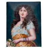 KPM Porcelain Portrait Plaque